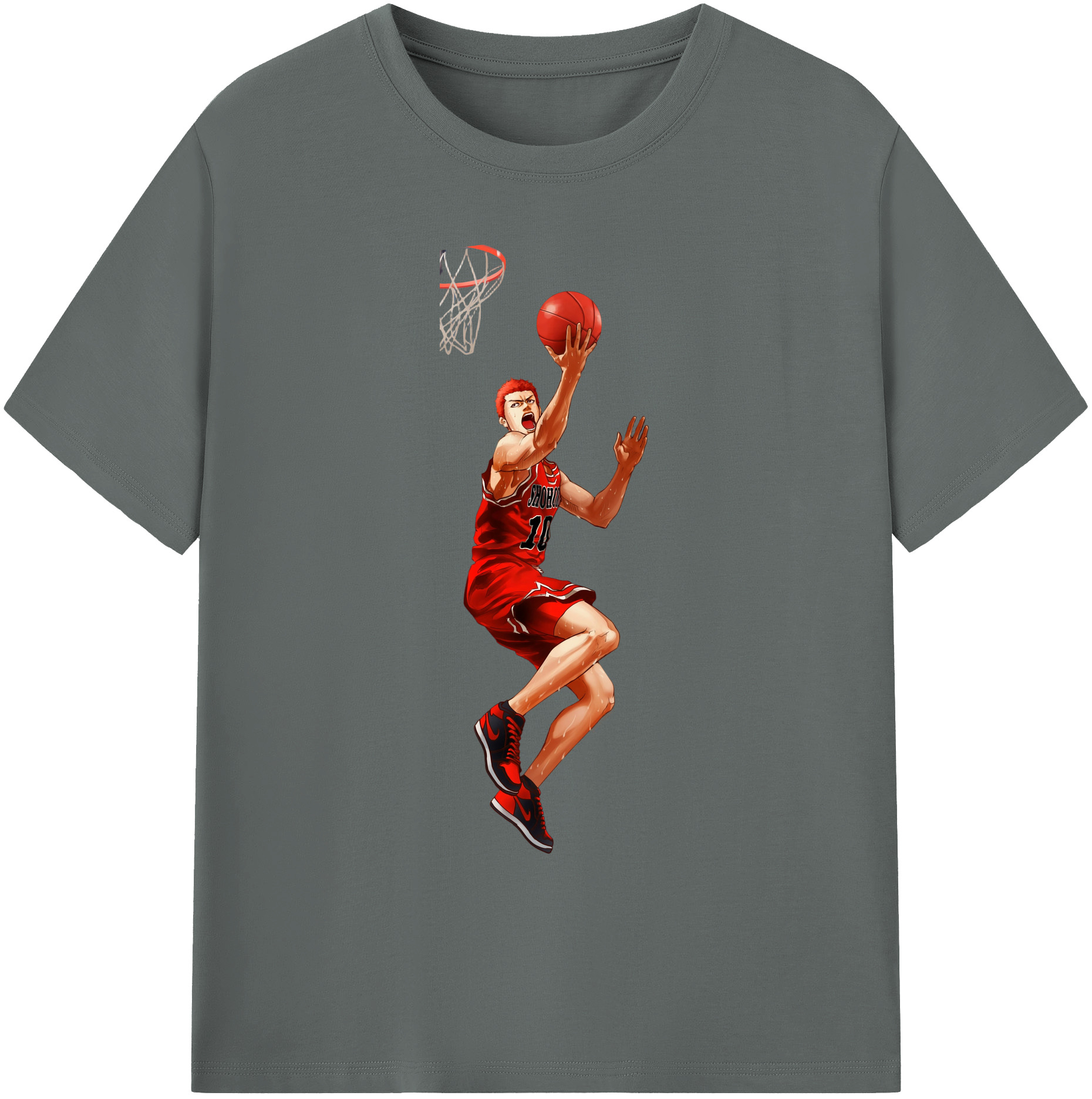 （画像用） SLAM DUNK／スラムダンク 綿100％ メンズ半袖Tシャツ｜肌触りやわらか＆通気性